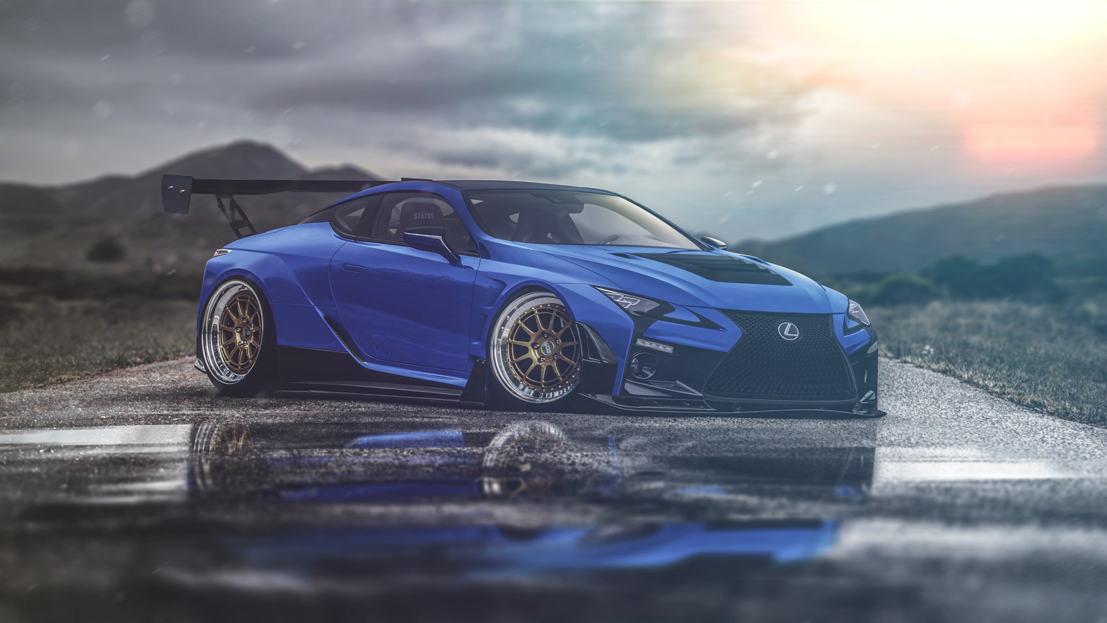 car, virtual tuning, Hugo Silva, lexus lc500