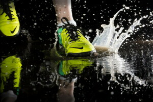 puddle, running, sport