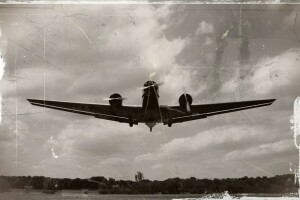 aviazione, retrò, l'aereo