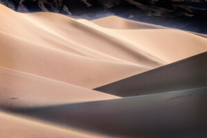 Öken, sanddyner, natur, sand