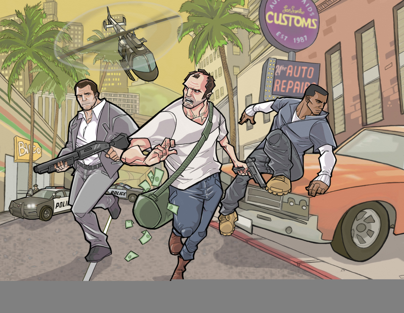 GTA 5, Michael, Trevor, Franklin