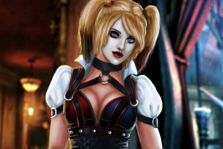 Batman: Arkham Knight, robe, fille, Harley Quinn, scélérat