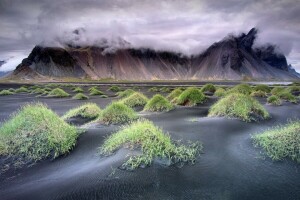 wydmy, Islandia, Vestrahorn