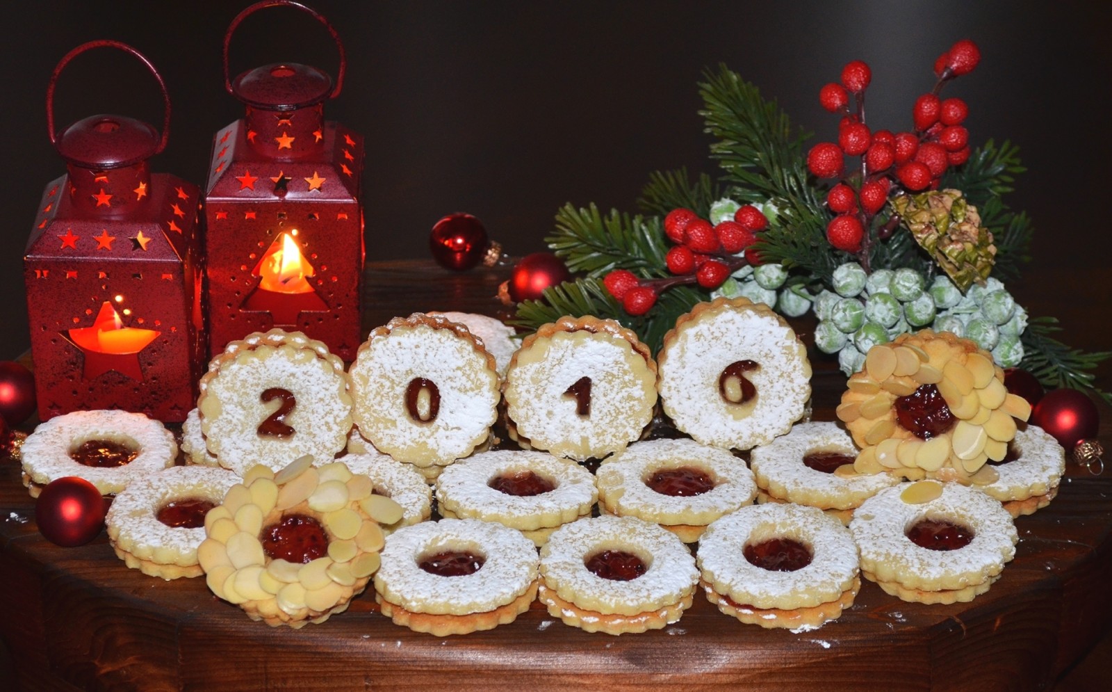 lumières, biscuits, Gâteaux, épicéa, 2016