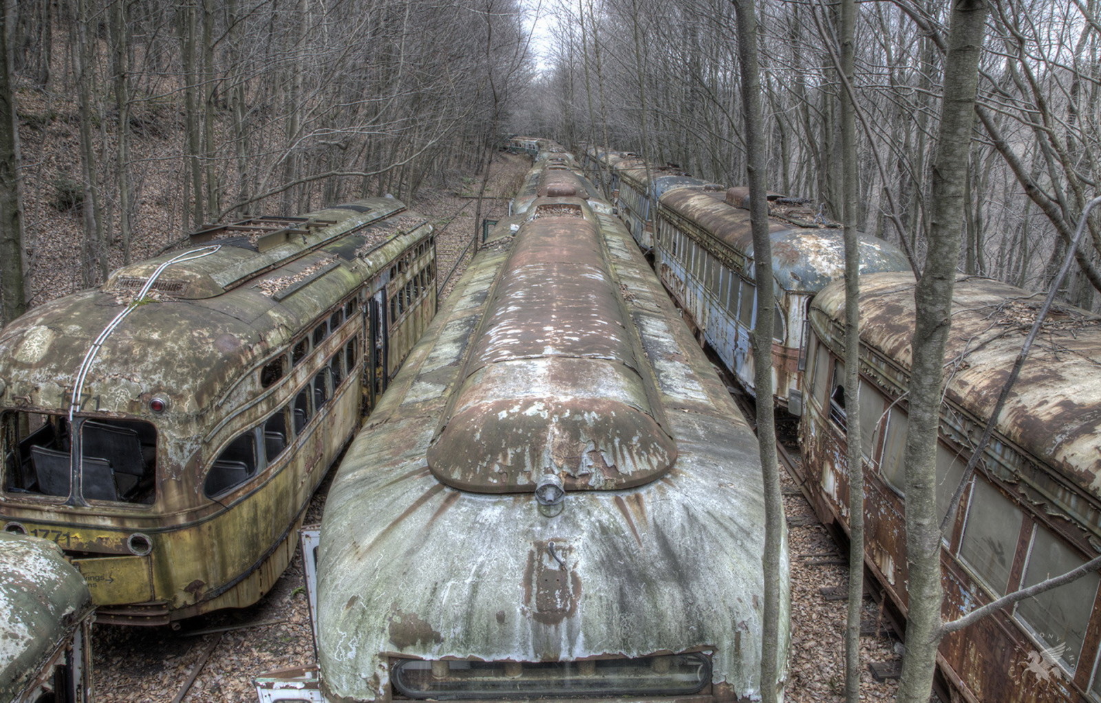 bakgrund, skrot, Ghost Tram