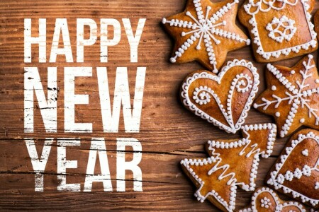 2016, cookies, decoration, happy, New Year