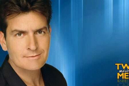 actor, Charlie Sheen, face, look, the series, Two and a half men