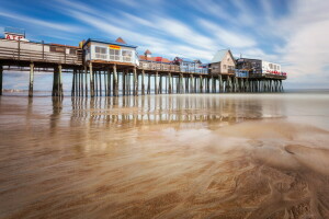 tájkép, Maine, Old Orchard Beach