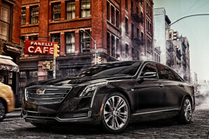 Cadillac, CT6, Limousine, Straße, die Stadt