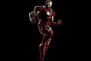 armor, Iron man, metal, pose, red, suit, uniform