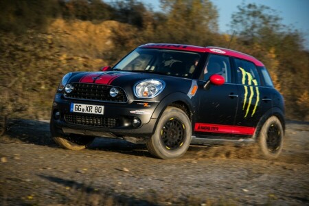 auto, negro, suciedad, luces, Mini, Paceman