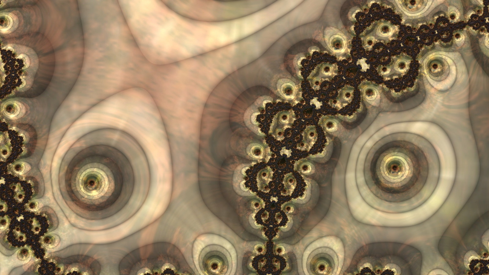 achtergrond, kleur, abstractie, fractal, het formulier