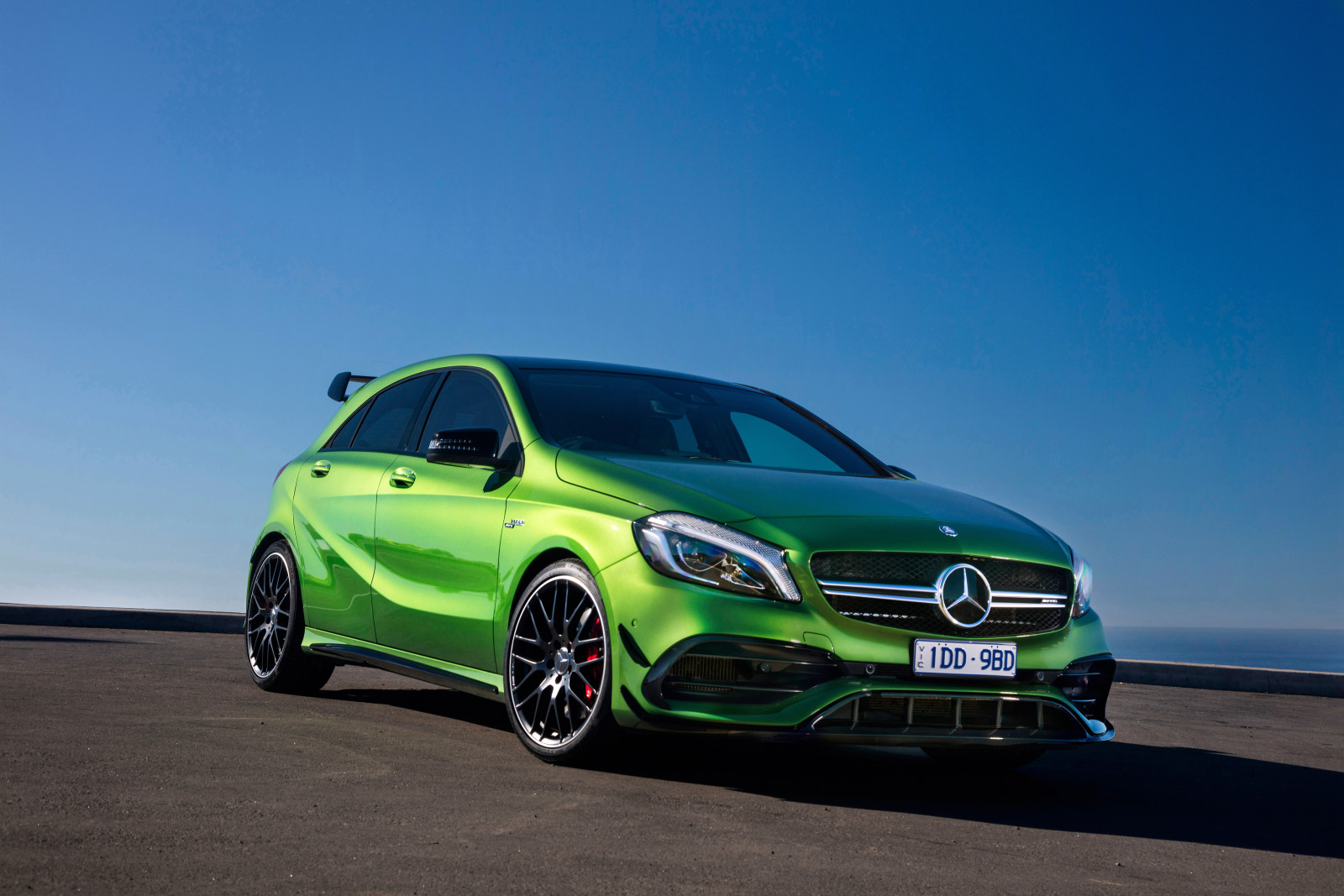 Mercedes-Benz, Mercedes, AMG, green, A-Class, W176