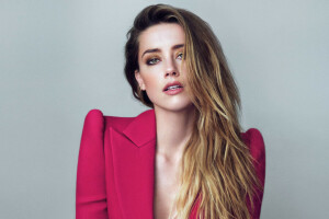 actress, Amber Heard, Boe Marion, hairstyle, makeup, Marie Claire, photoshoot