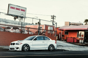 1 series, BMW, white