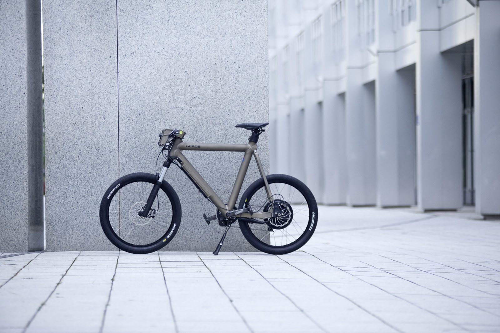 die Stadt, das Gebäude, Fahrrad