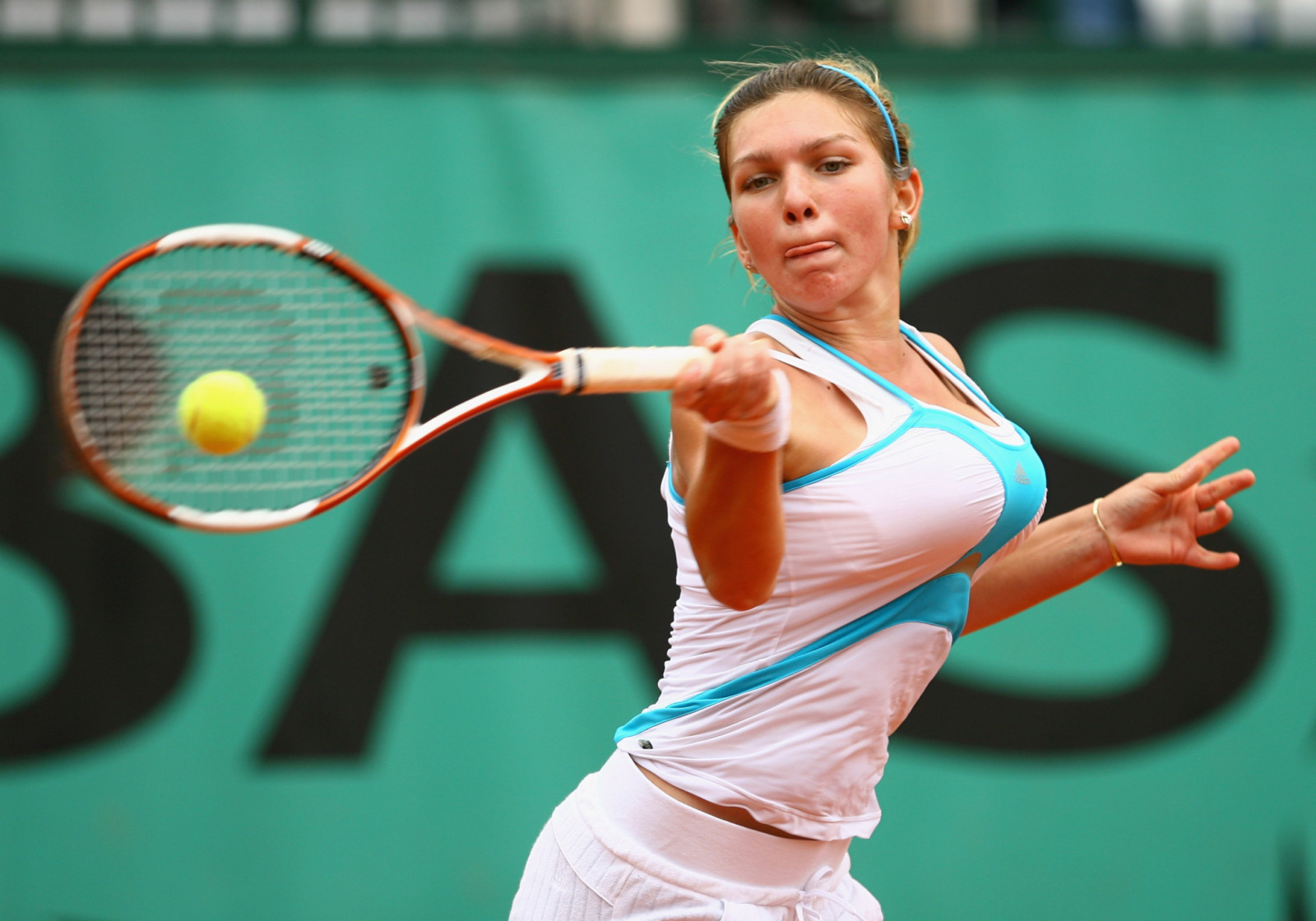 ball, racket, tennis, Simona Halep