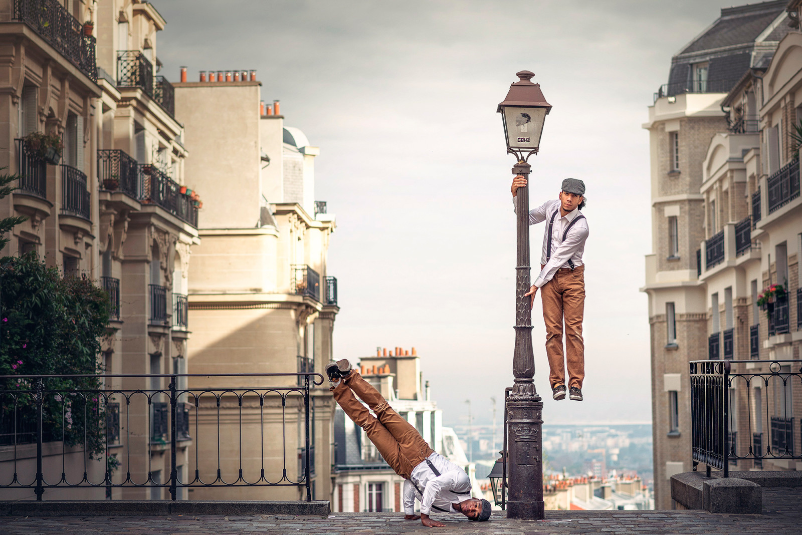 background, the city, dancer, French Wingz