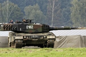 2A4, combate, Leopardo, tanque