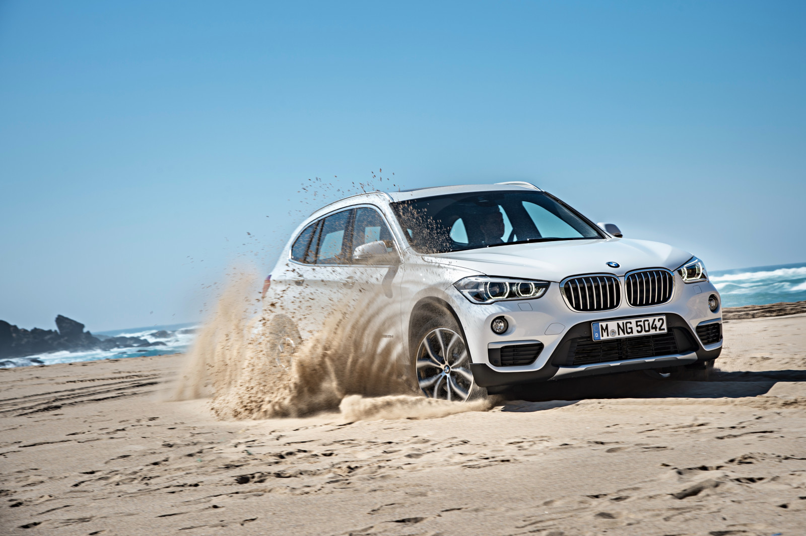 costa, mar, BMW, areia, SUV, xDrive, 2015, F48