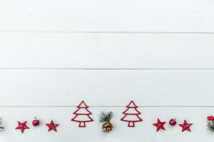 Board, Christmas, decor, Merry, New Year, stars, tree, Xmas