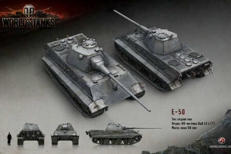 E-50, Tyskland, gjengi, tank, tanker, Wargaming.net, VERDEN AV TANKS, wOT