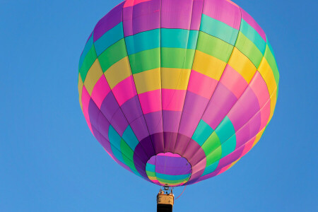 Ballon, Korb, Flug, der Himmel