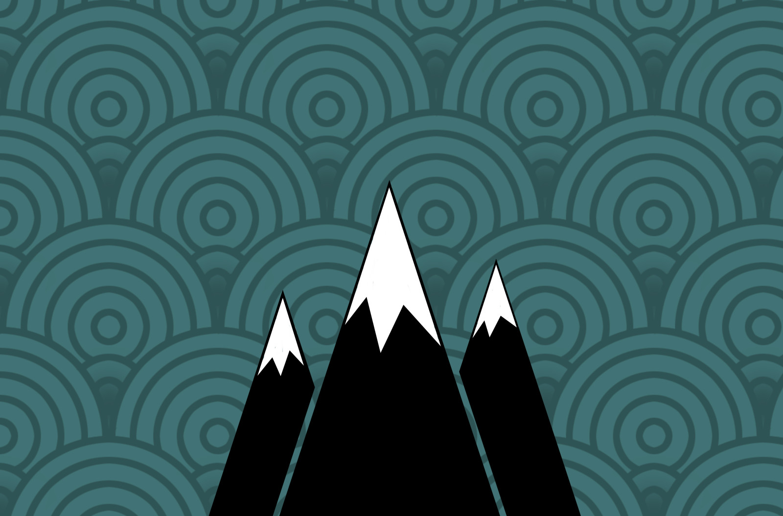 Montagne, texture, minimalisme, pente