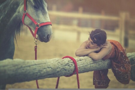 Arancha Ari Arevalo, paard, log, model-, humeur