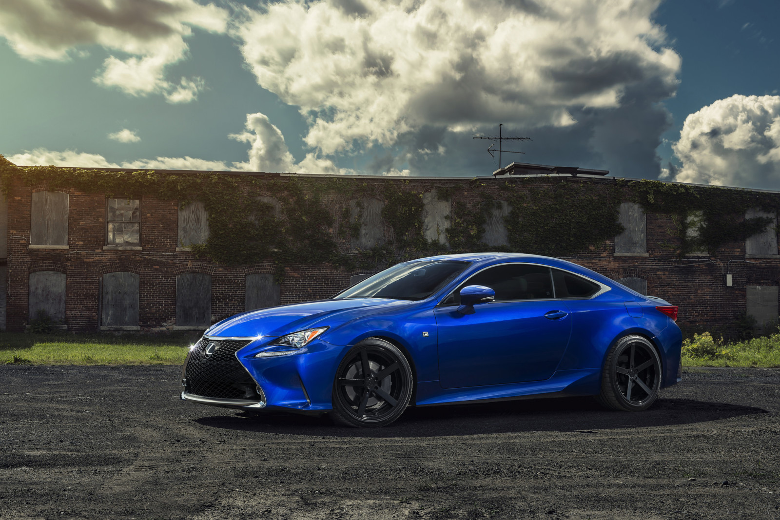 azul, coche, rc 350, lexus rc350