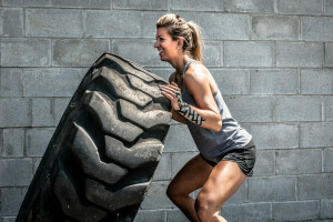 crossfit, däck, träna