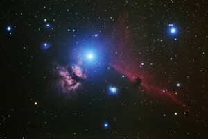 flame, Horse Head, nebula, space