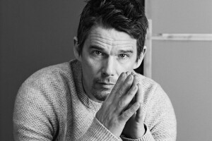 acteur, zwart en wit, Ethan Hawke, Mark Abrahams, fotoshoot