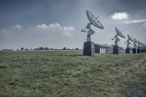 antena, tło, pole