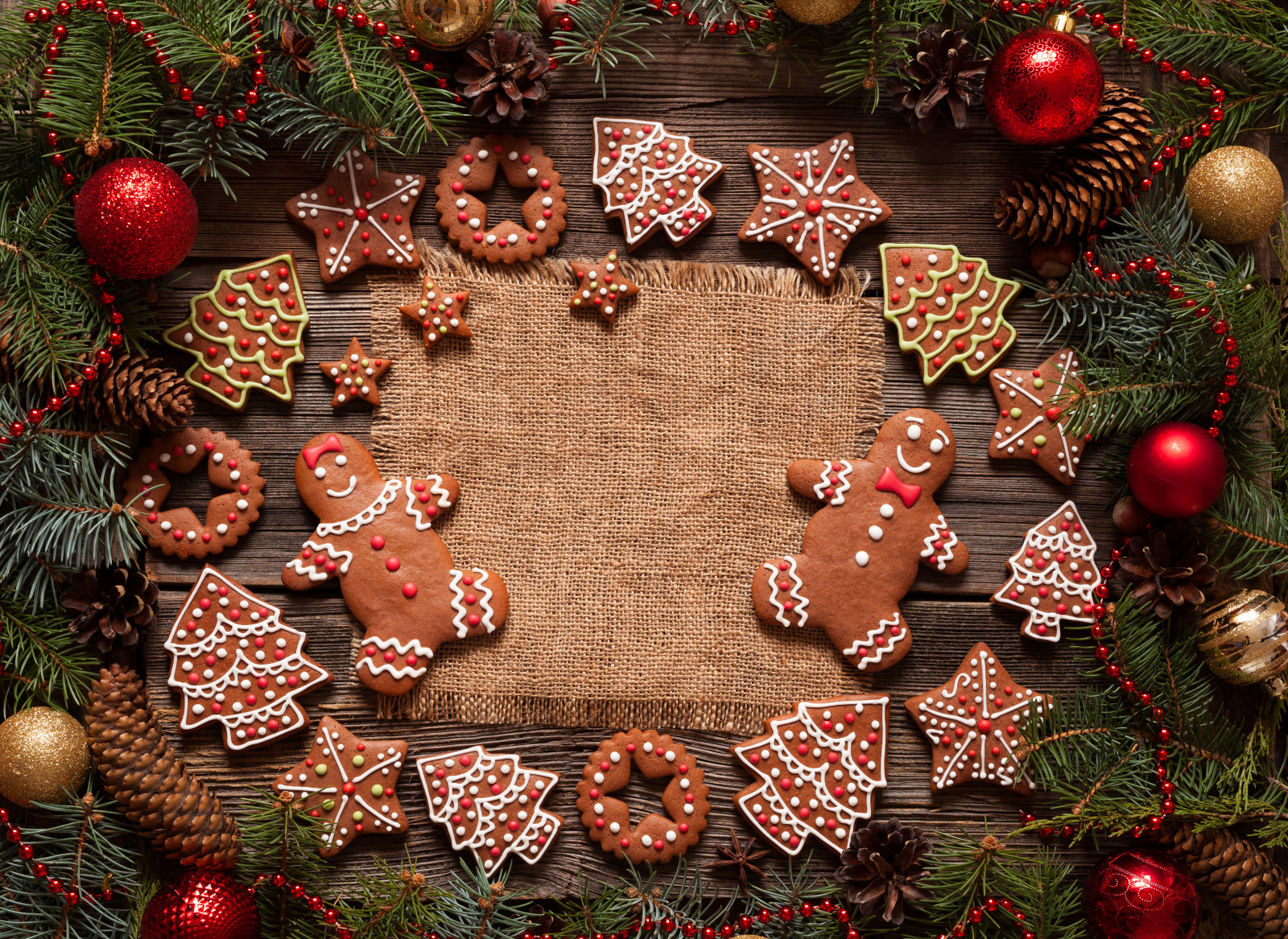 Nouvel An, Noël, nourriture, biscuits, Gâteaux, Vacances