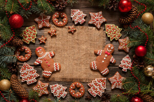 Gâteaux, Noël, biscuits, nourriture, Vacances, Nouvel An