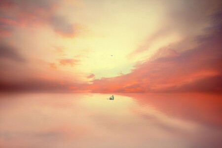 boat, people, sea