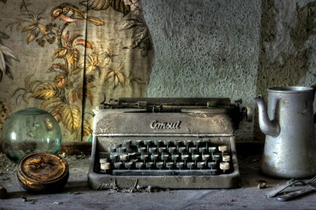 background, the darkness, typewriter