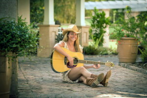 fille, guitare, La musique