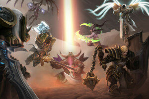 Arthas, Crusader of Zakarum, Diablo, ETC., illidan stormrage, jim raynor, Johanna, Rock Gud