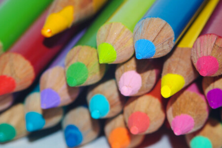 Couleur, dessin, Des crayons, style