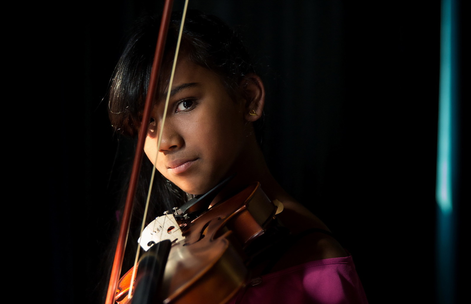 menina, Música, violino