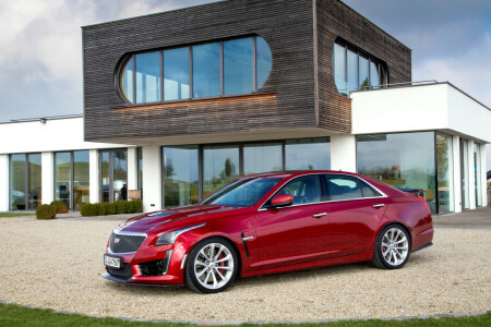 Cadillac, CTS, vermelho