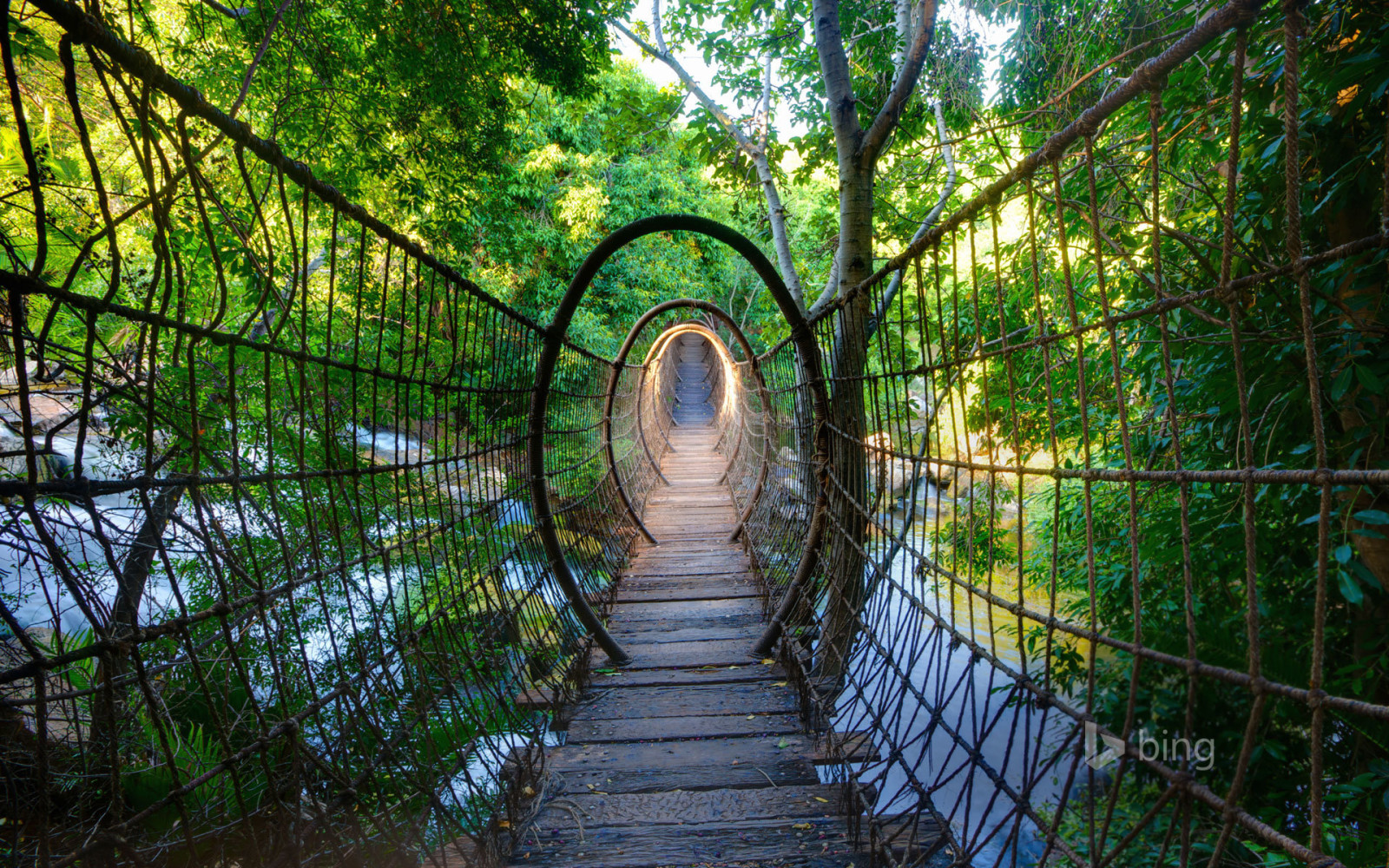 кулон, Мост, Южная Африка, Затерянный город, Sway bridge, Северо-Западная провинция