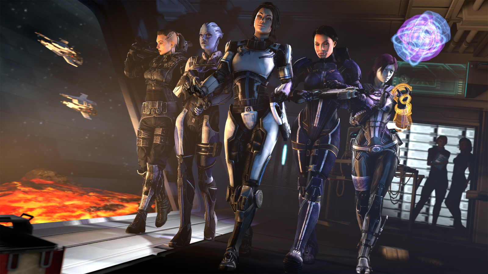 tytöt, Mass Effect, tunkki, Ashley Williams, Asari, Glubinny Zorah nar Rayya, Liara T soni, quarian