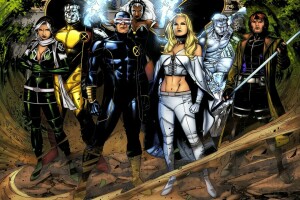 Kolos, cyklop, Emma Frost, Zagrywka, Lodziarz, Łobuz, burza, X Men