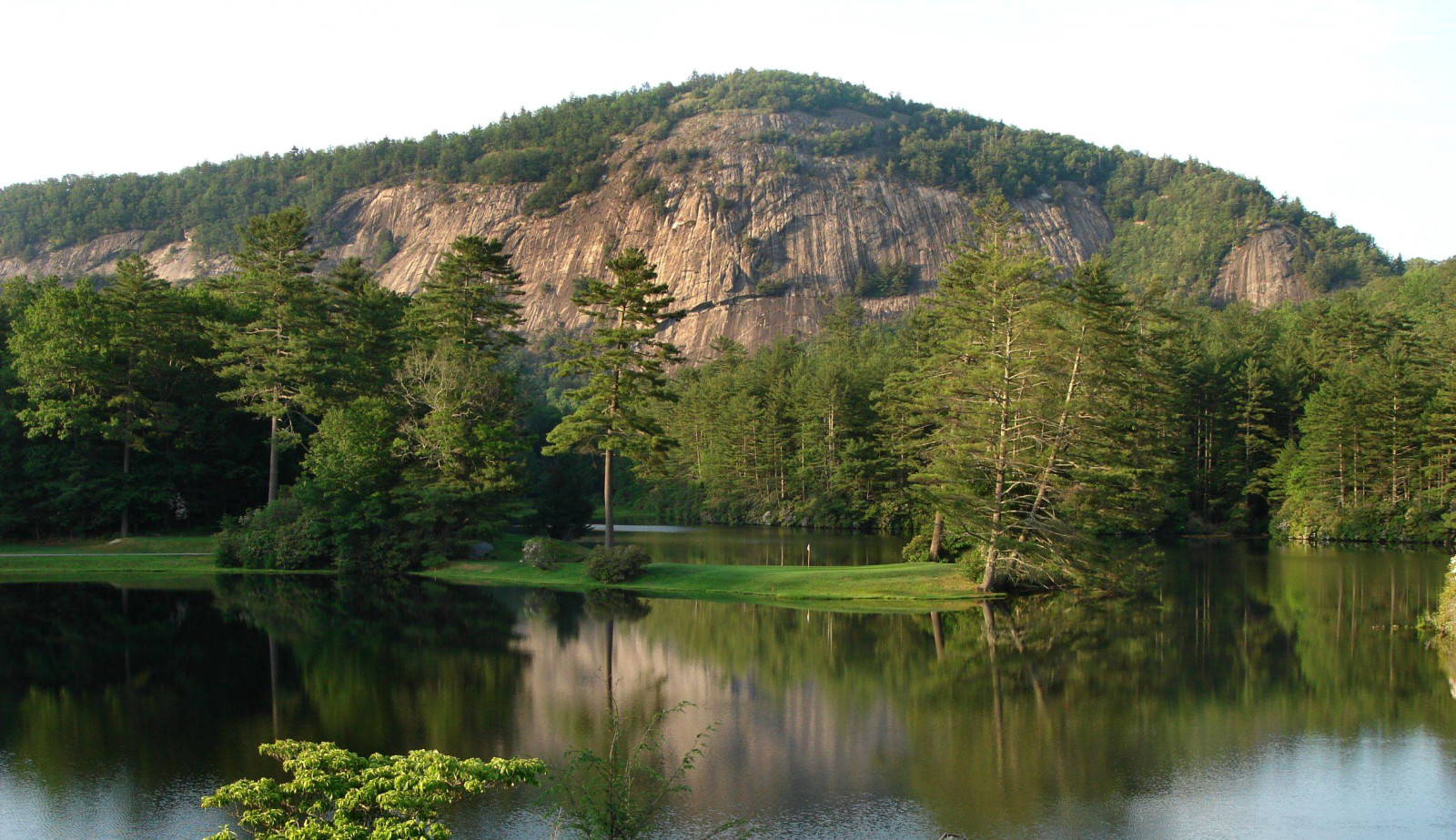 Natur, der Himmel, Fluss, Berg, Bäume, Insel