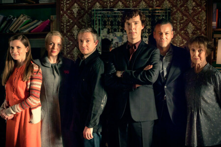 Benedict Cumberbatch, John Watson, Louise Brealey, Martin Freeman, Molly Hooper, muut, sarjakuvaelokuva, Sherlock