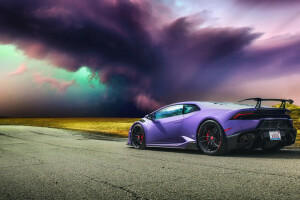 Huracan, Hurakan, hurricane, Lamborghini, road, storm