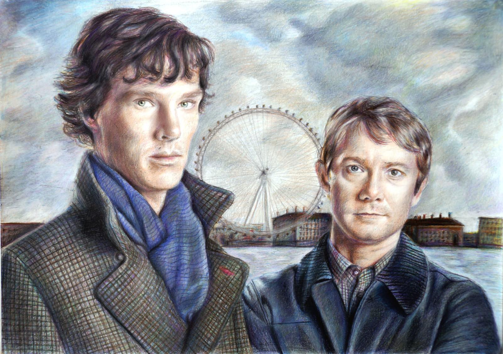 Sanat, seri, BBC, Benedict Cumberbatch, Sherlock, Sherlock Holmes, Martin Freeman, John Watson